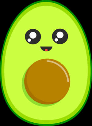 Cute_ Avocado_ Character PNG image with transparent background