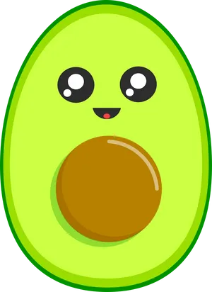 Cute_ Avocado_ Character PNG Image