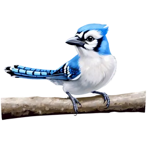 Cute Baby Blue Jay Png Jry PNG Image