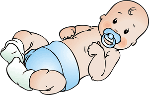 Cute Baby Cartoon PNG image with transparent background