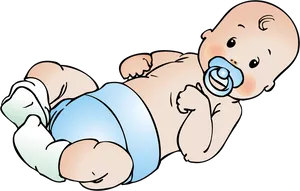 Cute Baby Cartoon PNG Image