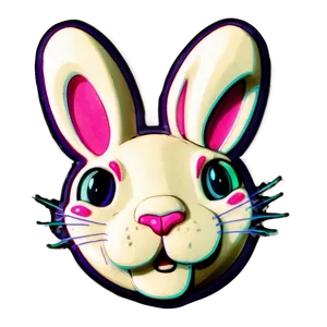 Cute Bad Bunny Stickers Png Frm PNG Image