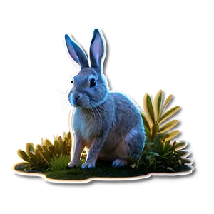 Cute Bad Bunny Stickers Png Khp76 PNG Image