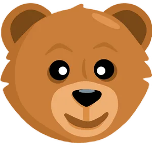 Cute_ Bear_ Face_ Emoji PNG Image