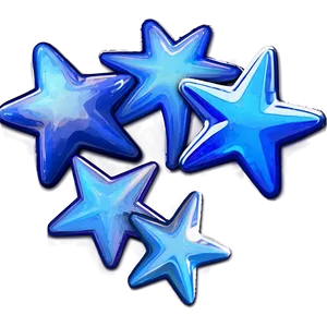 Cute Blue Stars Png 59 PNG Image