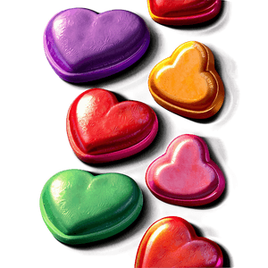 Cute Candy Hearts PNG 34 PNG