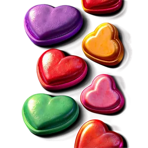 Cute Candy Hearts Png 34 PNG Image