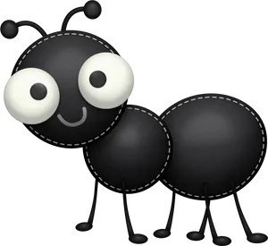 Cute Cartoon Ant Illustration PNG Image