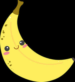 Cute Cartoon Banana PNG image with transparent background