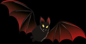 Cute Cartoon Bat Illustration PNG image with transparent background