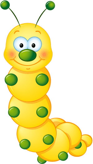 Yellow Caterpillar Rovarok Lepk - Yellow Caterpillar Clipart, HD Png Download PNG image with transparent background