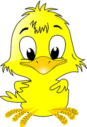 Cute Cartoon Chick Illustration PNG Image