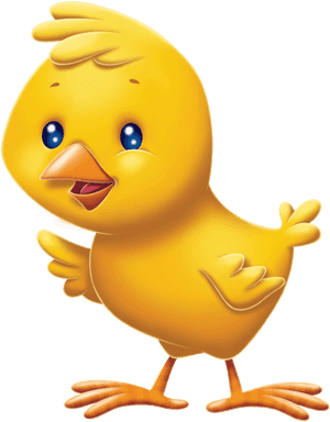 Easter Chick Png - Cartoon Easter Chick Transparent, Png Download PNG