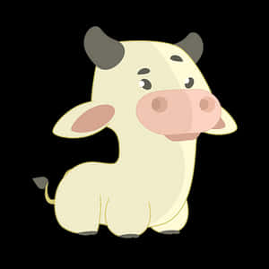 Cute Cartoon Cow Illustration PNG image with transparent background