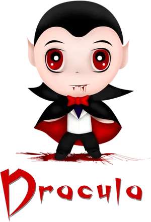 Cute Cartoon Dracula PNG Image