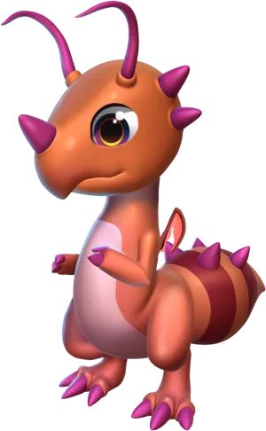 Cute Cartoon Dragon PNG Image