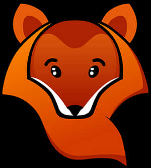 Cute Cartoon Fox Head PNG image with transparent background