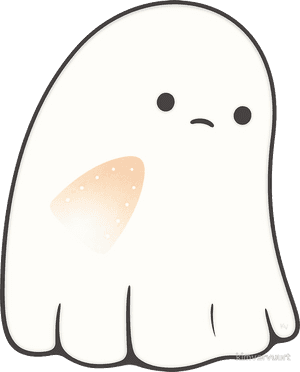 Ghost Cute Clipart Free Clip Art Transparent Png - Sad Ghost Clipart, Png Download PNG
