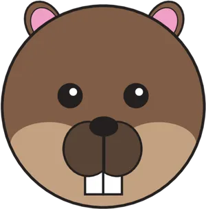 Cute Cartoon Groundhog PNG Image