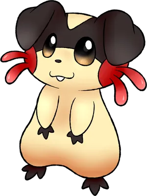 Cute Cartoon Guinea Pig PNG Image