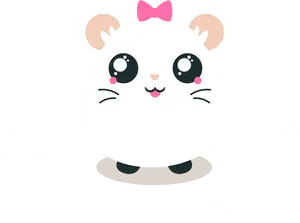 Cute Cartoon Hamster Illustration PNG Image