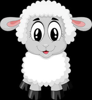 Cute Cartoon Lamb PNG