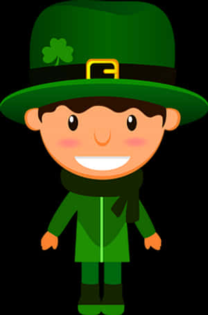 Cute Cartoon Leprechaun PNG with transparent background