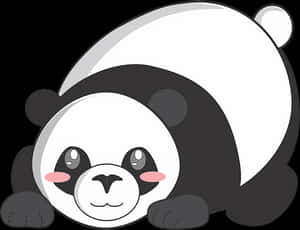 Cute Cartoon Panda PNG image with transparent background