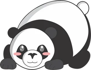 Cute Cartoon Panda PNG Image