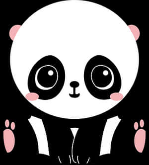 Cute Cartoon Panda PNG image with transparent background