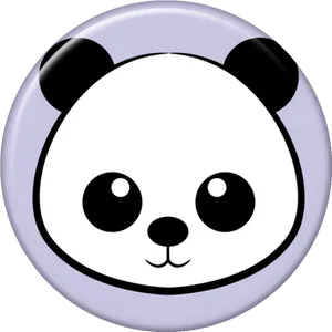 Cute Cartoon Panda Icon PNG Image