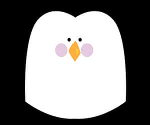 Cute Cartoon Penguin Graphic PNG image with transparent background