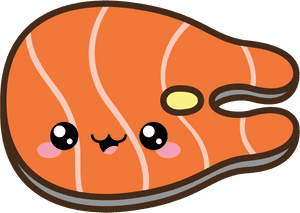 Cute Bbq Salmon - Cute Salmon Png, Transparent Png PNG image with transparent background