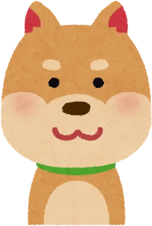 Cute Cartoon Shiba Inu PNG Image