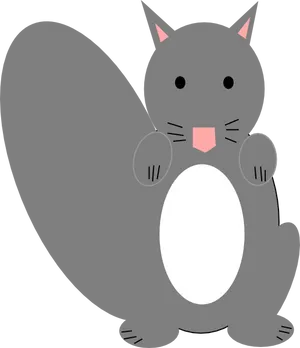 Cute Cartoon Squirrel PNG Image