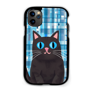 Cute Cat Illustration Phone Case PNG 80 PNG image with transparent background
