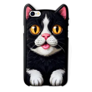 Cute Cat Illustration Phone Case Png Rnd PNG Image