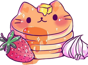 Kawaii Pancake Clipart , Png Download - Kawaii Pancake Png, Transparent Png PNG image with transparent background
