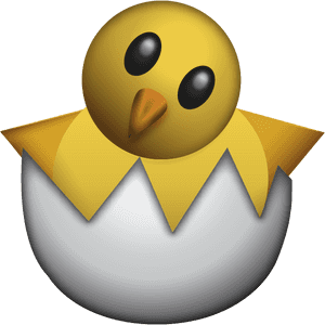 Hatching Chick Emoji, HD Png Download PNG