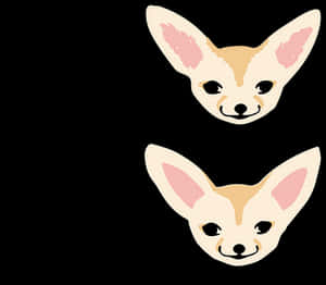 Cute Chihuahua Faces Illustration PNG with transparent background