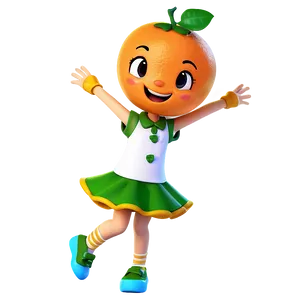 Cute Clementine Character Png Yjv PNG Image