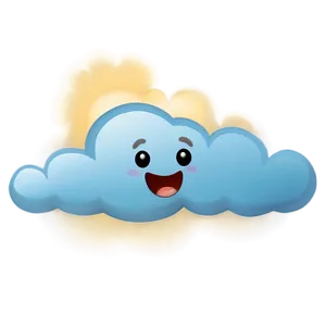 Cute Cloud Emoji Png Doi PNG Image