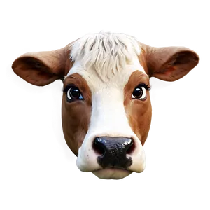 Cute Cow Head Character Png 06212024 PNG Image