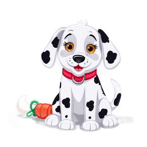 Cute Dalmatian Cartoon PNG bso75 PNG image with transparent background