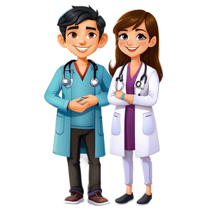 Cute Doctor Cartoon PNG mbp9 PNG