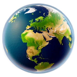 Cute Earth Cartoon Png Cbw PNG Image