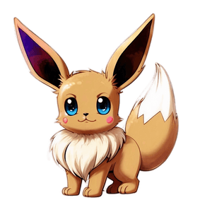 Cute Eevee Wallpaper PNG maj27 PNG image with transparent background