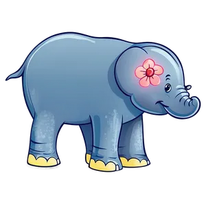 Cute Elephant Cartoon Png Akm PNG Image