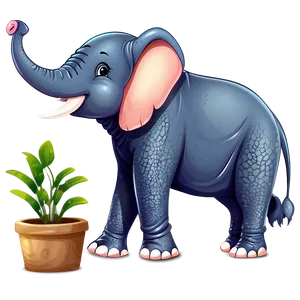 Cute Elephant Cartoon Png Vgg PNG Image