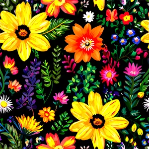 Cute Floral Pattern Png Bkp PNG Image